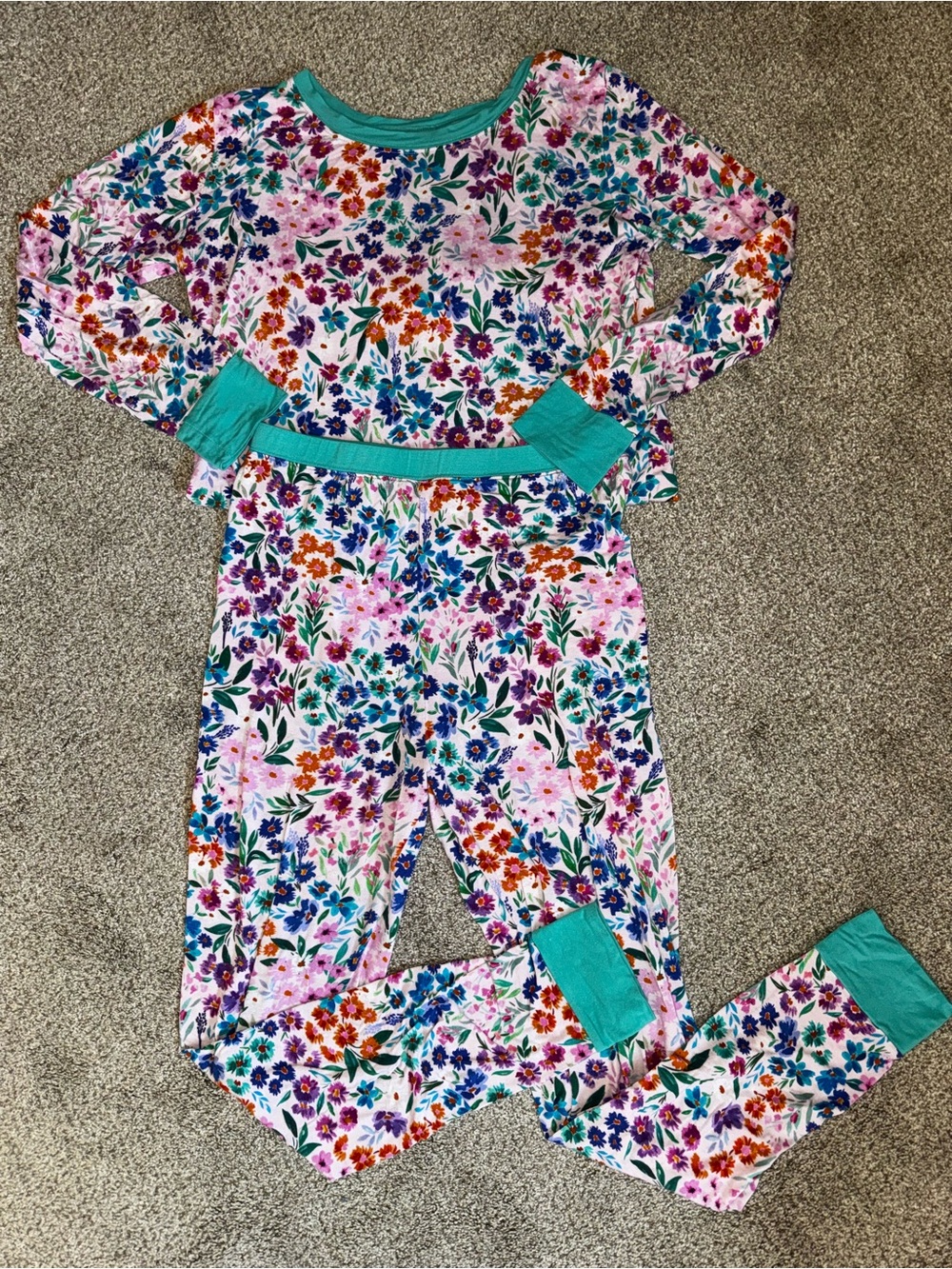 Little Sleepies Sweet Pea Floral PJ set